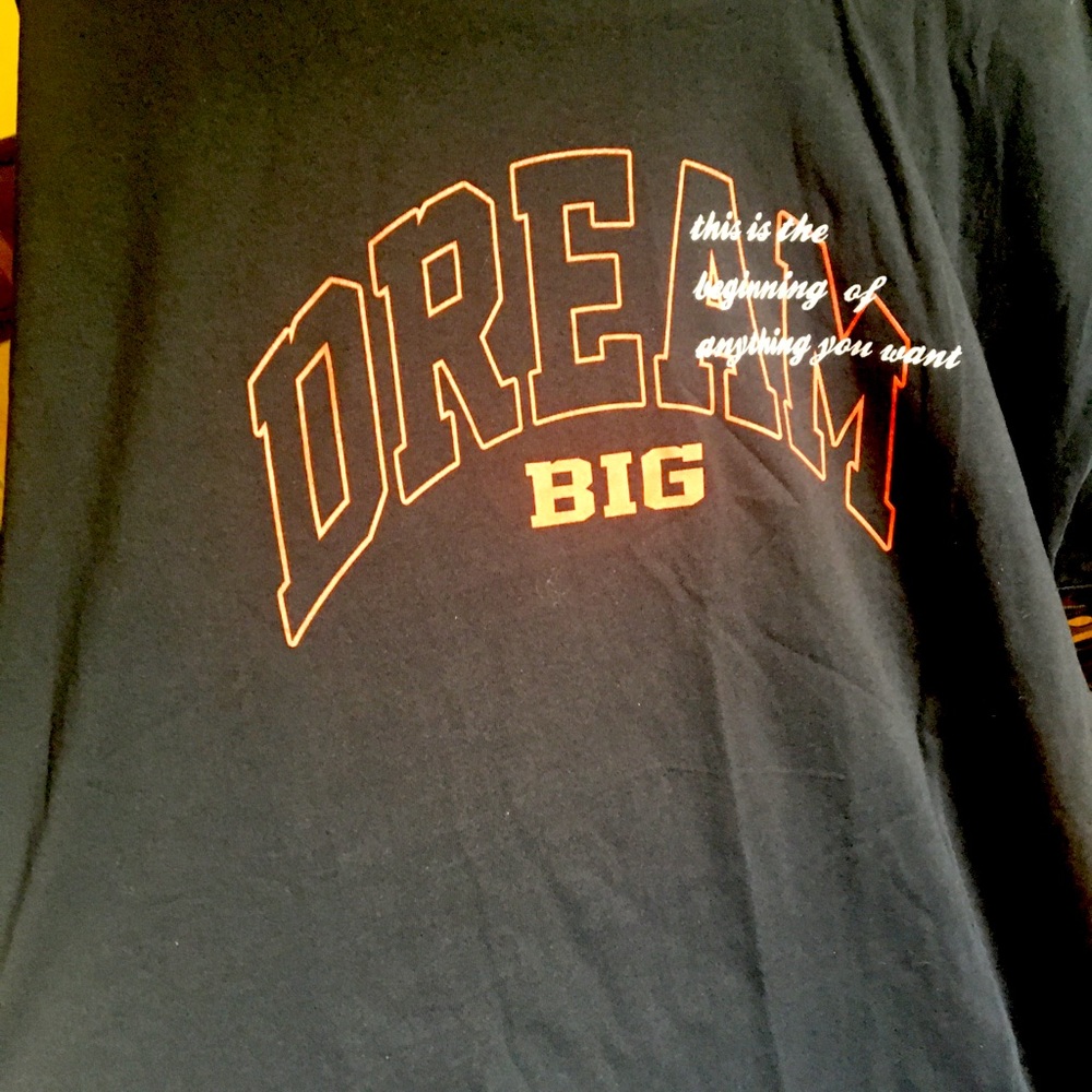 Black and Red Dream Big shirt